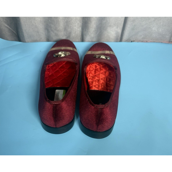 ELANROMAN Men Loafers Velvet Shoes Gold Plate Fashion Penny Slippers Slip on..14 - Picture 3 of 6